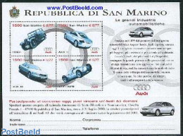 San Marino 1999 Audi S/s, Mint NH, Transport - Automobiles - Neufs