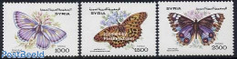 Syria 1993 Butterflies 3v, Mint NH, Nature - Butterflies - Syrië
