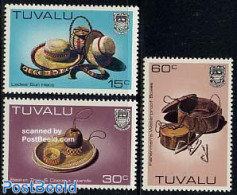Tuvalu 1984 Definitives, Handicrafts 3v, Mint NH, Art - Handicrafts - Other & Unclassified
