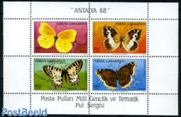 Türkiye 1988 Butterflies S/s, Mint NH, Nature - Butterflies - Other & Unclassified