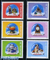 Switzerland 2000 Souvenirs 6v, Mint NH, Health - Nature - Food & Drink - Dogs - Art - Clocks - Ungebraucht