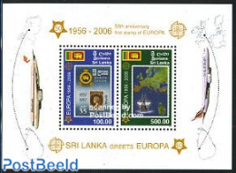 Sri Lanka (Ceylon) 2006 50 Years Europa Stamps S/s, Mint NH, History - Transport - Various - Europa Hang-on Issues - N.. - European Ideas