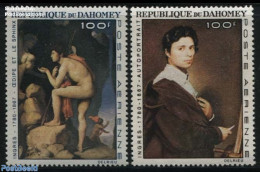 Dahomey 1967 Ingres Paintings 2v, Mint NH, Art - Paintings - Other & Unclassified