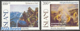 Iceland 1996 Paintings 2v, Mint NH, Art - Modern Art (1850-present) - Unused Stamps