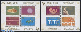 Serbia/Montenegro 2005 50 Years Europa Issue 2 S/s, Mint NH, History - Europa (cept) - Europa Hang-on Issues - Art - B.. - Idee Europee