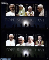 Uganda 2010 Pope Benedict XVI 8v (2 M/s), Mint NH, Religion - Pope - Religion - Päpste