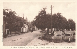 CPA Fontaine La Guyon-La Rue Principale Et La Place-54      L2927 - Autres & Non Classés