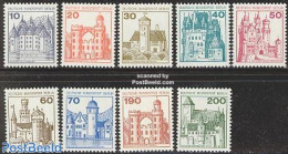 Germany, Berlin 1977 Definitives, Castles 9v, Mint NH, Art - Castles & Fortifications - Unused Stamps