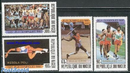 Niger 1980 Olympic Winners 4v, Mint NH, Sport - Athletics - Olympic Games - Athletics