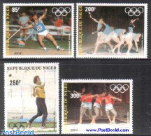Niger 1983 Olympic Games Los Angeles 4v, Mint NH, Sport - Athletics - Olympic Games - Athletics