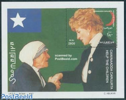 Somalia 1998 Children Aid S/s, Mint NH, History - Charles & Diana - Kings & Queens (Royalty) - Familles Royales