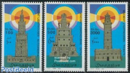 Somalia 2002 Old Lighthouses 3v, Mint NH, Various - Lighthouses & Safety At Sea - Vuurtorens
