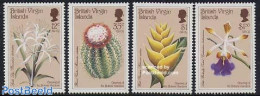 Virgin Islands 1987 Botanic Gardens 4v, Mint NH, Nature - Cacti - Flowers & Plants - Orchids - Cactusses