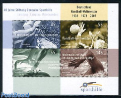 Germany, Federal Republic 2007 Sport Aid S/s, Mint NH, Sport - Gymnastics - Handball - Kayaks & Rowing - Sport (other .. - Nuovi