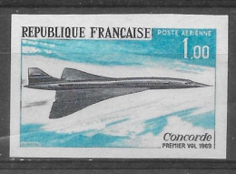FRANCE 1969 - Y&T PA43  Non Dentelé Neuf ** - Concorde, Avion, Plane - Cote 200 € - 1951-1960