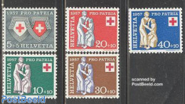 Switzerland 1957 Pro Patria, Red Cross 5v, Mint NH, Health - Red Cross - Unused Stamps