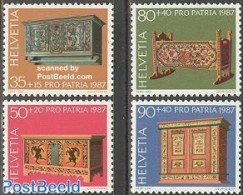 Switzerland 1987 Pro Patria 4v, Mint NH, Art - Art & Antique Objects - Unused Stamps