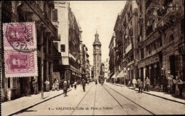 Ak-Stadt Valencia, Spanien, Calle De Peris Y Valero - Andere & Zonder Classificatie