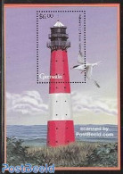 Grenada 2001 Lighthouse S/s, Pellworm, Mint NH, Nature - Various - Birds - Lighthouses & Safety At Sea - Leuchttürme