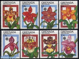 Grenada Grenadines 1990 Expo, Orchids 8v, Mint NH, Nature - Flowers & Plants - Orchids - Grenade (1974-...)