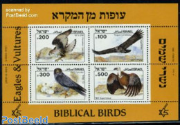Israel 1985 Biblical Birds S/s, Mint NH, Nature - Birds - Birds Of Prey - Ongebruikt (met Tabs)