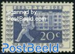 Netherlands 1952 20c Post In 1952, Stamp Out Of Set, Mint NH - Nuevos