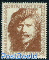 Netherlands 1956 25+8c, Rembrandt Self Portrait, Stamp Out Of Set, Mint NH, Art - Paintings - Rembrandt - Ongebruikt