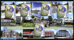 Netherlands 2011 Beautiful Netherlands, Enschede S/s, Mint NH, Various - Maps - Art - Modern Architecture - Unused Stamps