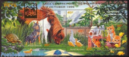 Australia 1996 ASDA Stamp Show S/s, Mint NH, Nature - Animals (others & Mixed) - Birds - Cats - Dogs - Horses - Turtle.. - Neufs