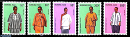Burkina Faso 1987 Costumes 5v, Mint NH, Various - Costumes - Disfraces