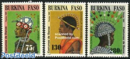 Burkina Faso 1991 Dance Costumes 3v, Mint NH, Various - Costumes - Costumes