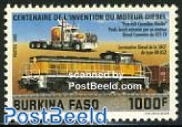 Burkina Faso 1993 Diesel Engines 1v, Mint NH, Transport - Automobiles - Railways - Coches