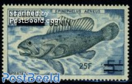 Benin 2008 Fish Overprint 1v, Mint NH, Nature - Fish - Neufs