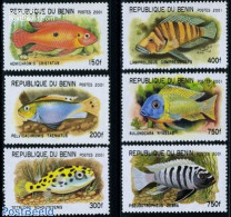 Benin 2001 African Fish 6v, Mint NH, Nature - Fish - Ongebruikt