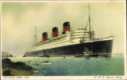 CPA Passagierschiff RMS Queen Mary, Cunard White Star Line - Andere & Zonder Classificatie