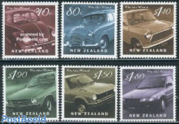 New Zealand 2000 Automobiles 6v, Mint NH, Transport - Automobiles - Unused Stamps