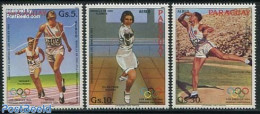 Paraguay 1983 Olympic Games 3v, Mint NH, Sport - Athletics - Fencing - Olympic Games - Leichtathletik
