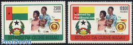 Guinea Bissau 1975 PAIGC Party 2v, Mint NH, History - Coat Of Arms - Flags - Guinée-Bissau
