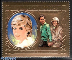 Guinea Bissau 1982 Diana 1v Gold, Mint NH, History - Charles & Diana - Kings & Queens (Royalty) - Familles Royales