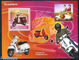 Guinea Bissau 2008 Scooters S/s, Mint NH, Transport - Motorcycles - Motorbikes