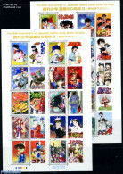 Japan 2009 Comic Books (boys) 20v (2 M/s), Mint NH, Health - Sport - Transport - Food & Drink - Baseball - Motorcycles.. - Nuovi