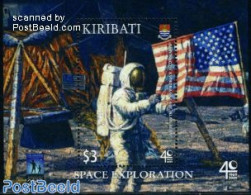 Kiribati 2009 Space Exploration S/s, Mint NH, History - Transport - Flags - Space Exploration - Kiribati (1979-...)