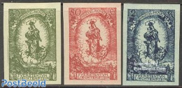Liechtenstein 1920 Prince Johann II 3v Imperforated, Mint NH, Religion - Religion - Nuevos