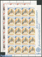 Liechtenstein 1983 Europa 2 M/ss, Mint NH, History - Europa (cept) - Unused Stamps