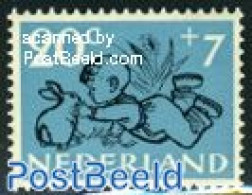 Netherlands 1952 20+7c, Rabbit, Stamp Out Of Set, Mint NH, Nature - Animals (others & Mixed) - Rabbits / Hares - Ongebruikt