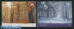 North Macedonia 2011 Europa, Forests 2v, Mint NH, History - Nature - Europa (cept) - Trees & Forests - Rotary Club