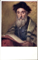 Judaika Artiste CPA Mann Im Tallit, Portrait, Buch - Judaisme