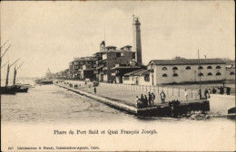 CPA Port Said Ägypten, Leuchtturm, Quai Francaois Joseph - Sonstige & Ohne Zuordnung