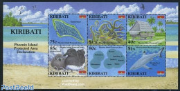 Kiribati 2008 Phoenix Island S/s, Mint NH, Nature - Various - Birds - Fish - Maps - Vissen