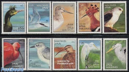 Maldives 1992 Birds 10v, Mint NH, Nature - Birds - Maldives (1965-...)